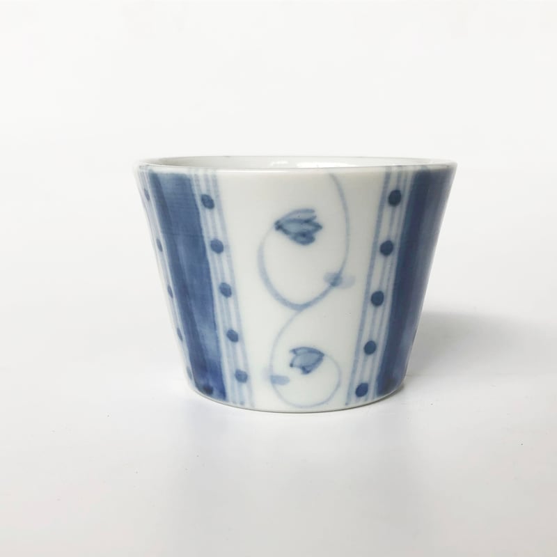 九谷焼 九谷青窯 蕎麦猪口 割取小花〈新品〉 | 器屋 HAKOBE