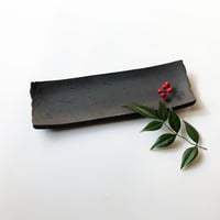 長皿 墨色裏水玉〈新品〉