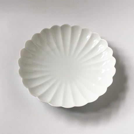 有田焼 其泉 白磁 菊割 銘々皿〈新品〉