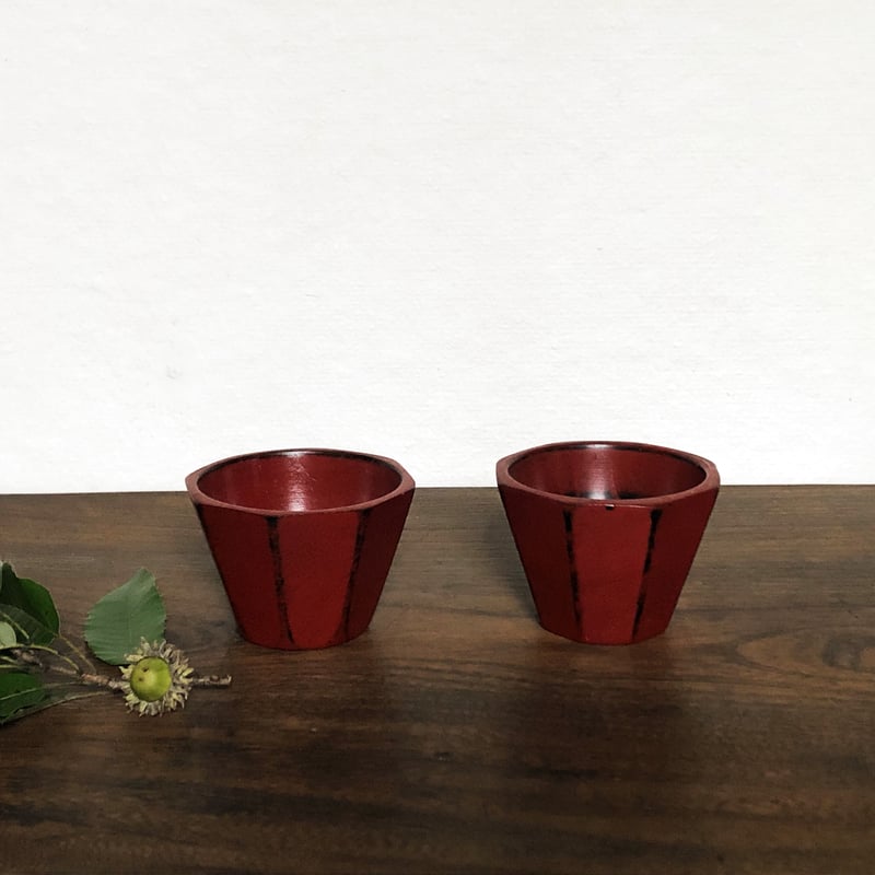 紀州漆器 根来塗 ミニ 八角鉢 2セット〈新品〉 | 器屋 HAKOBE