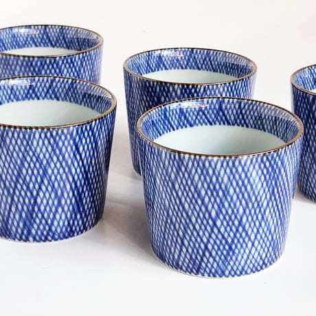 有田焼 其泉 藍千綾福文 そば猪口〈新品〉