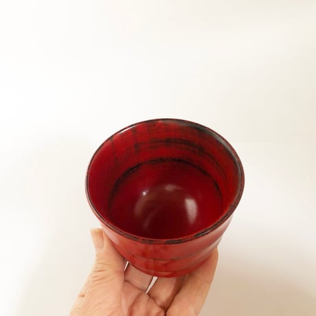 紀州漆器 そばちょこ ろくろ目〈新品〉
