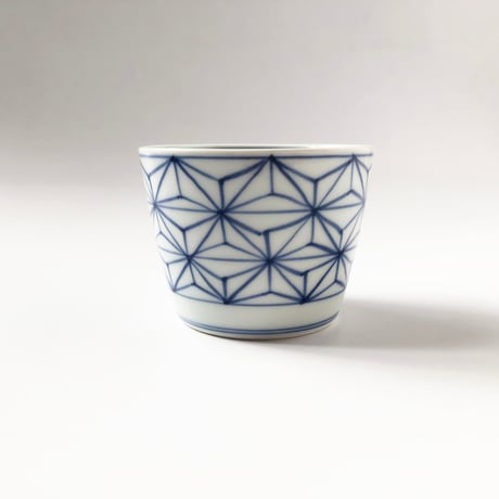 有田焼 青花 麻の葉そば猪口〈新品〉