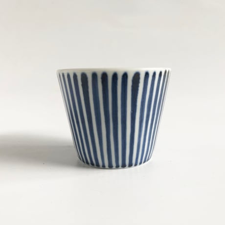 砥部焼 梅山窯 そば猪口 （小）十草〈新品〉