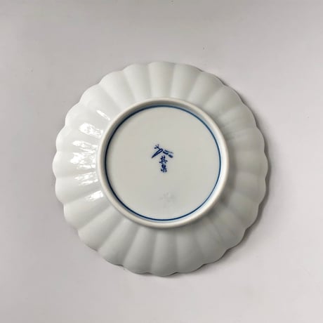 有田焼 其泉 白磁 菊割 銘々皿〈新品〉
