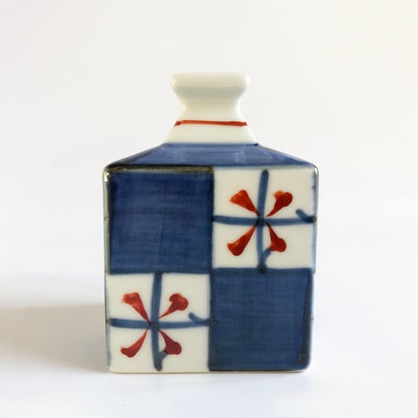 砥部焼 梅山窯 ミニ輪立て（小）市松〈新品〉