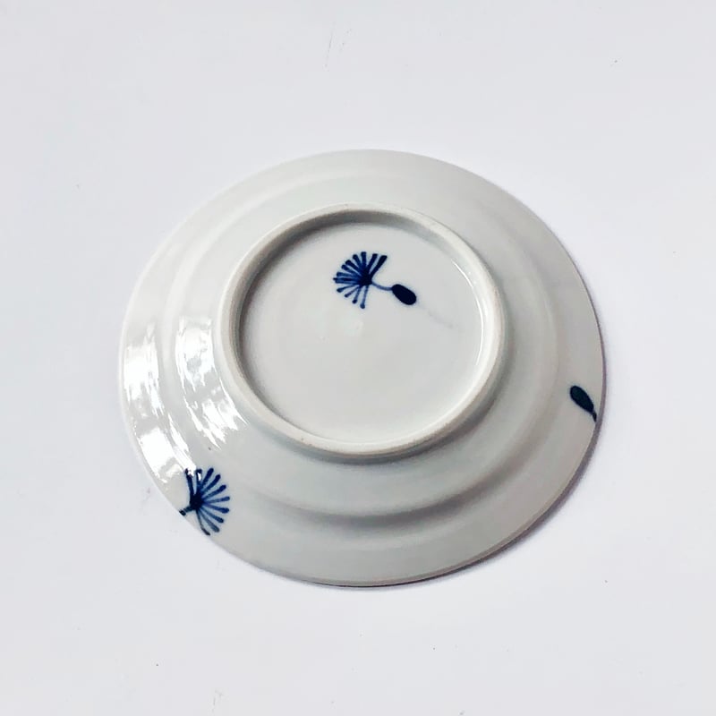 九谷焼 九谷青窯 綿毛散し 3.5寸皿〈新品〉 | 器屋 HAKOBE