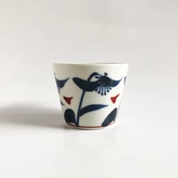 砥部焼 梅山窯 そば猪口 （小）露草〈新品〉