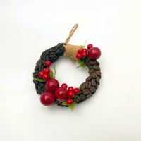 コーヒー豆のミニリース（深煎り×中煎り）〈新古品〉