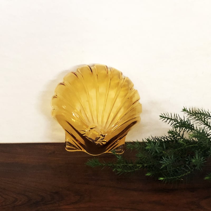 アンバーガラス 小鉢シェル 5セット〈古物〉 | 器屋 HAKOBE