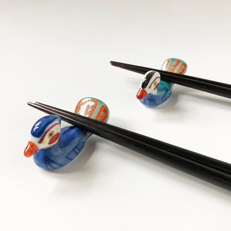 有田焼 其泉 おしどり ペア箸置き〈新品〉 | 器屋 HAKOBE