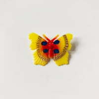 昭和レトロ 駄菓子屋玩具 昆虫ブローチ 蝶〈新品〉