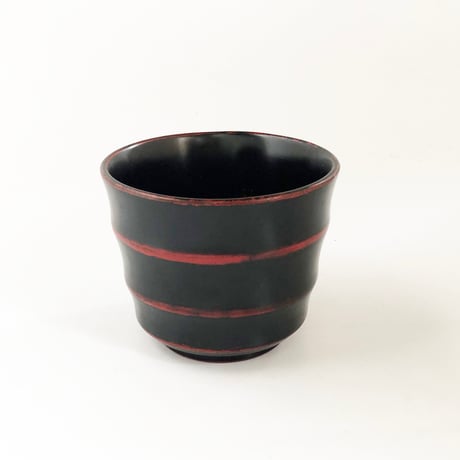 紀州漆器 そばちょこ ろくろ目〈新品〉
