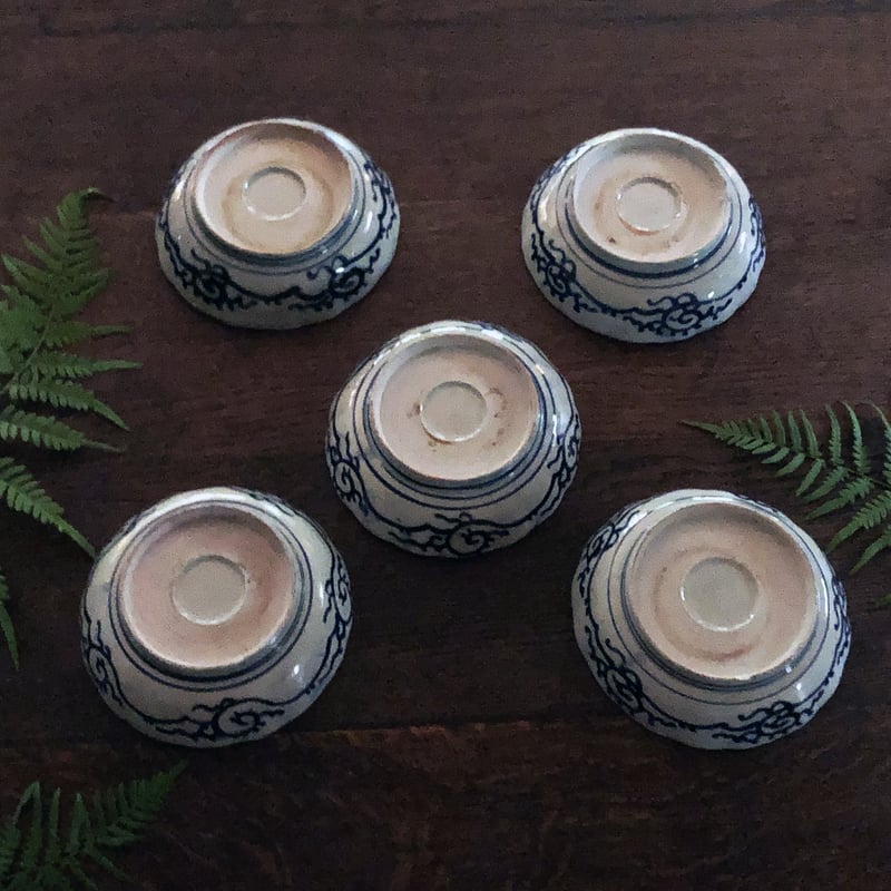 印判 なます皿 5セット〈古物〉 | 器屋 HAKOBE