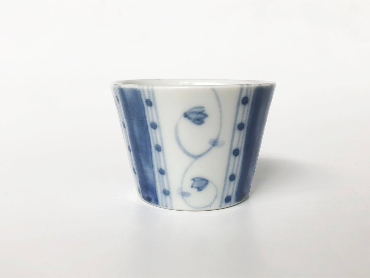 九谷焼 九谷青窯 蕎麦猪口 割取小花〈新品〉 | 器屋 HAKOBE