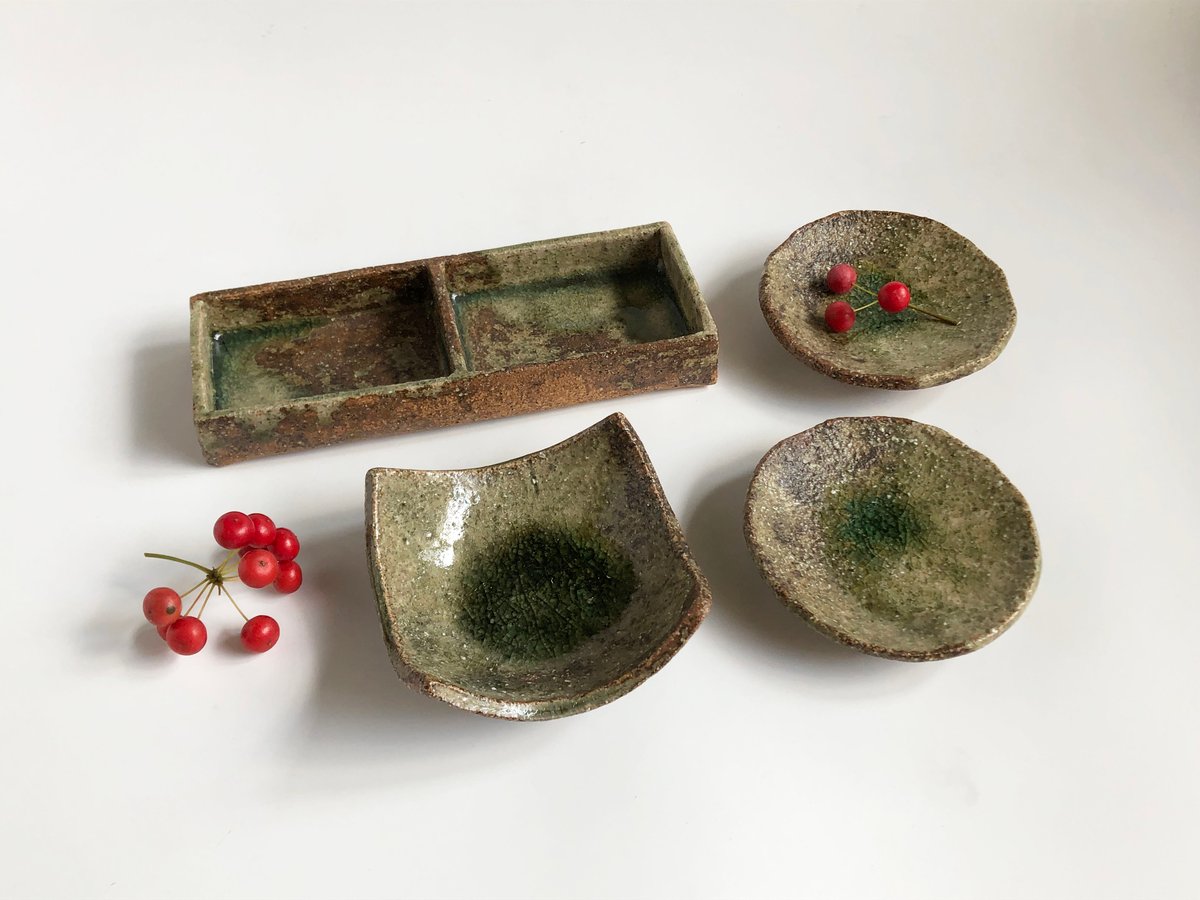 伊賀焼 忠央窯 秋野宏和 長角仕切皿 〈新品〉 | 器屋 HAKOBE