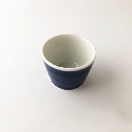 砥部焼 梅山窯 そば猪口 （小の小）呉須巻〈新品〉