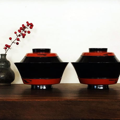 蓋付き汁椀 5セット〈新品〉