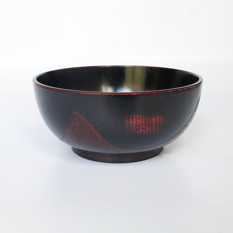 紀州漆器 大汁椀丸型 布張 曙〈新品〉