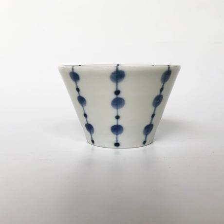九谷焼 九谷青窯 蕎麦猪口 水玉繋ぎ〈新品〉