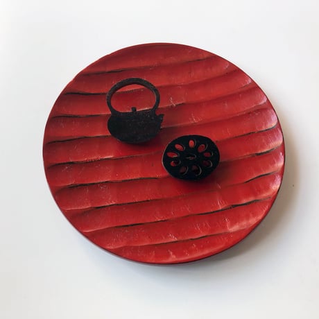 紀州漆器 丸銘々皿〈新品〉