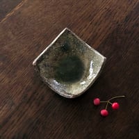 伊賀焼 忠央窯 秋野宏和 反り角小皿 〈新品〉