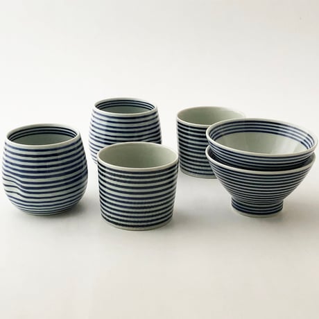 波佐見焼 藍駒 茶碗〈新品〉