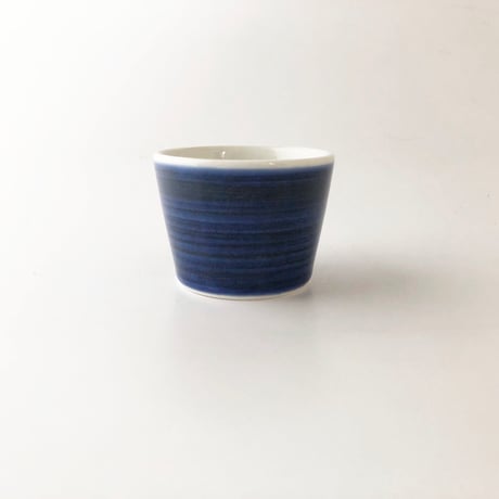 砥部焼 梅山窯 そば猪口 （小の小）呉須巻〈新品〉