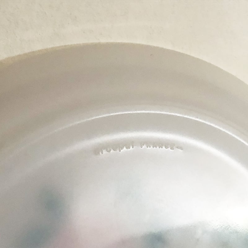 アルコパル ミルクガラス 花柄デザート皿 2セット〈古物〉 | 器屋 HAKOBE