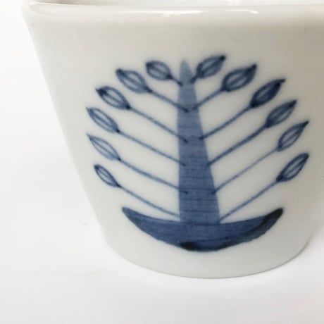 九谷焼 九谷青窯 蕎麦猪口 木立〈新品〉