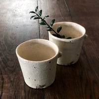 鈴木史恵 チビ耳カップ（大）白〈新品〉