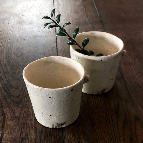 鈴木史恵 チビ耳カップ（大）白〈新品〉