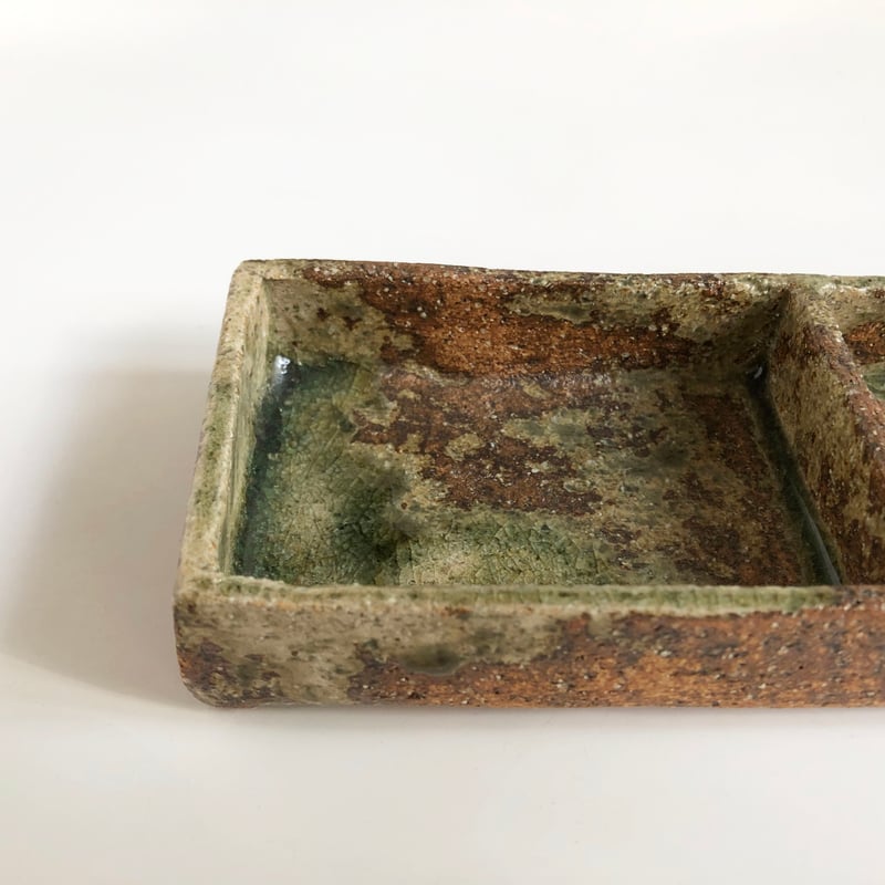 伊賀焼 忠央窯 秋野宏和 長角仕切皿 〈新品〉 | 器屋 HAKOBE