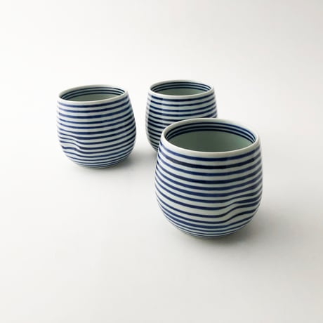 波佐見焼 藍駒 ロックカップ〈新品〉