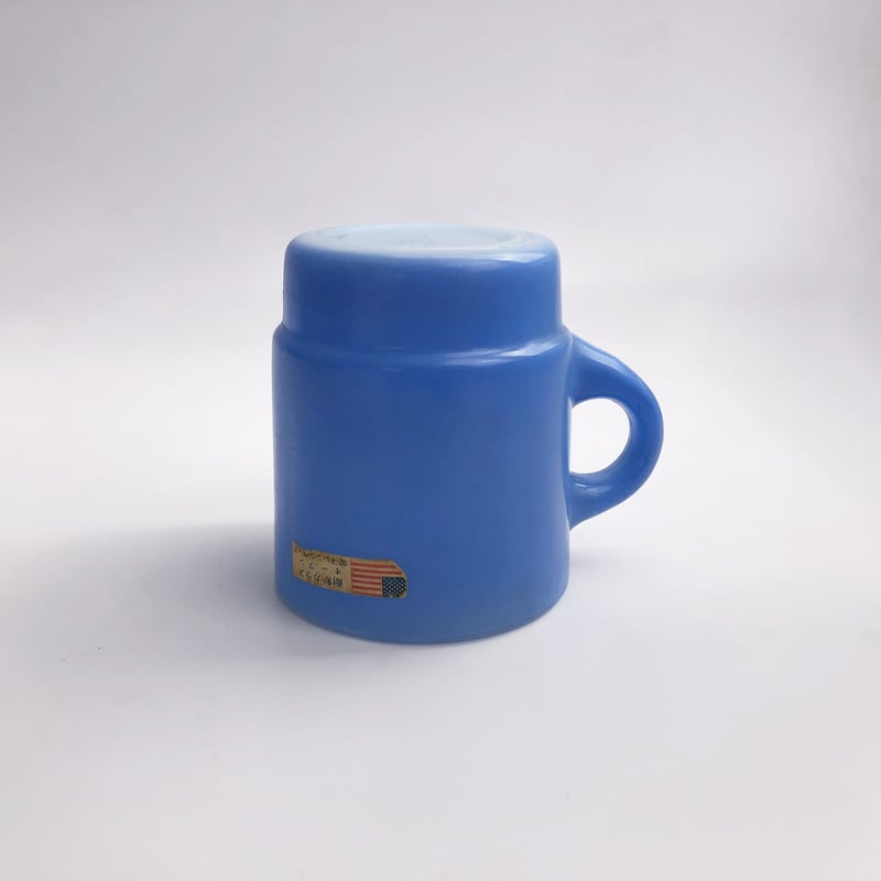 ファイヤーキング ミルクガラスマグ 水色〈古物〉 | 器屋 HAKOBE