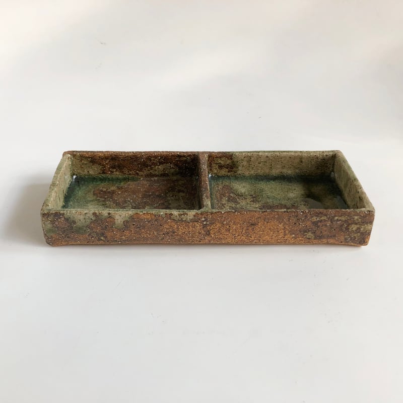 伊賀焼 忠央窯 秋野宏和 長角仕切皿 〈新品〉 | 器屋 HAKOBE