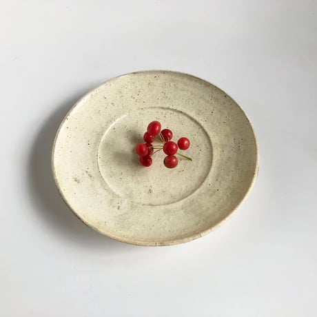 鈴木史恵 リム皿 白〈新品〉