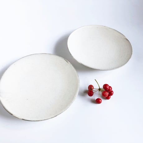 加藤益造 皿 白〈新品〉