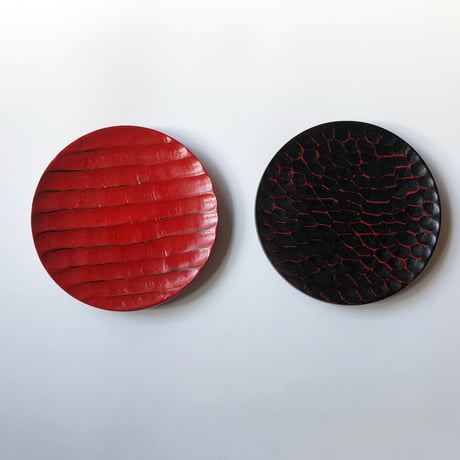 紀州漆器 丸銘々皿〈新品〉