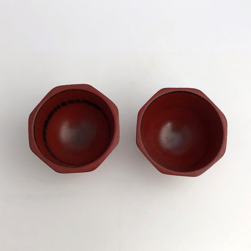 紀州漆器 根来塗 ミニ 八角鉢 2セット〈新品〉 | 器屋 HAKOBE