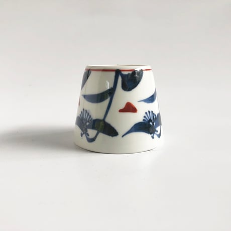 砥部焼 梅山窯 そば猪口 （小）露草〈新品〉