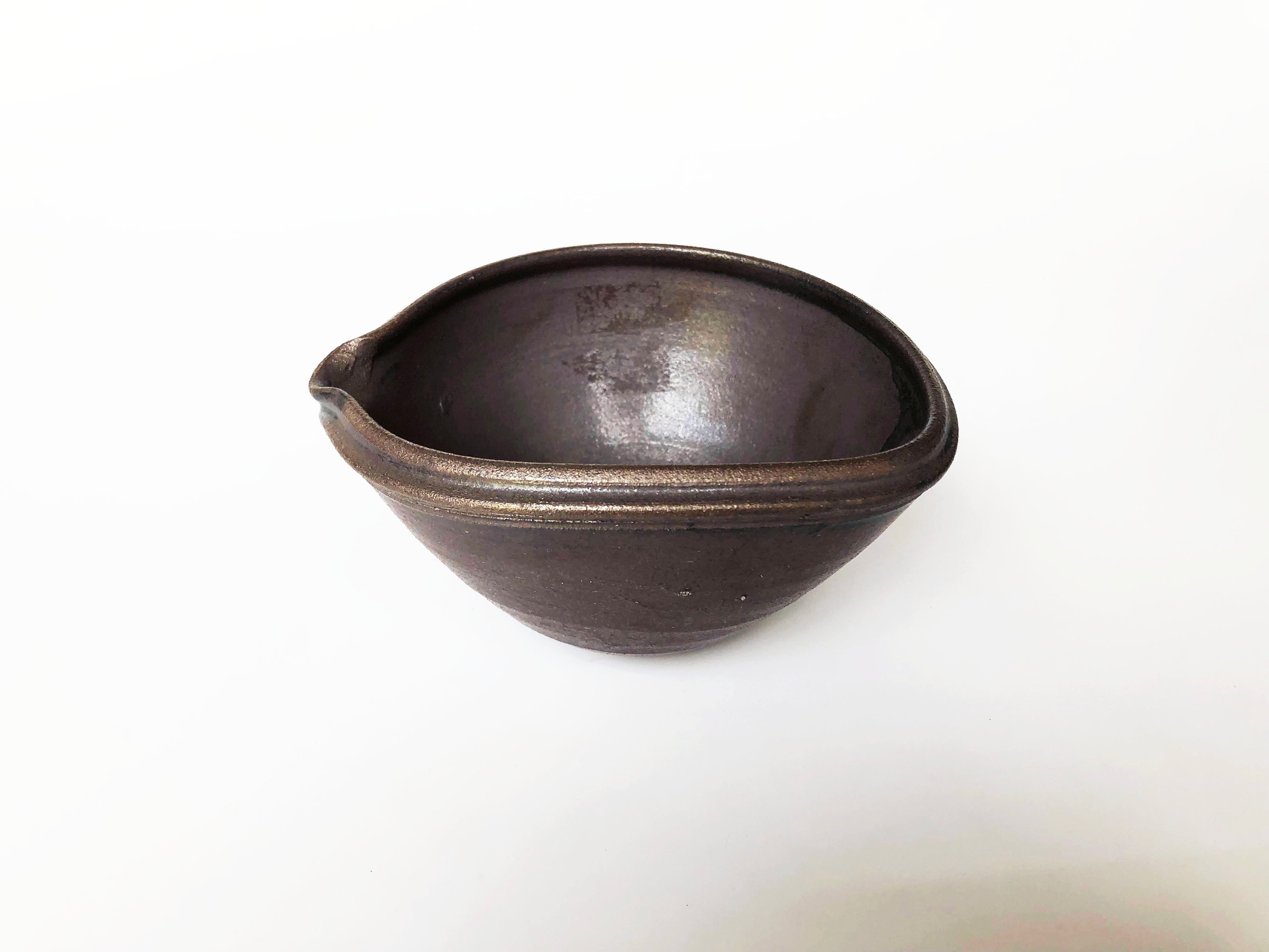 丹波焼　相野窯　石田陶春　片口鉢 丹波焼 丹泉窯 片口鉢（ツヤ）〈新品〉 | 器屋 HAKOBE