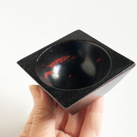 紀州漆器 ミニ鉢 四角〈新品〉