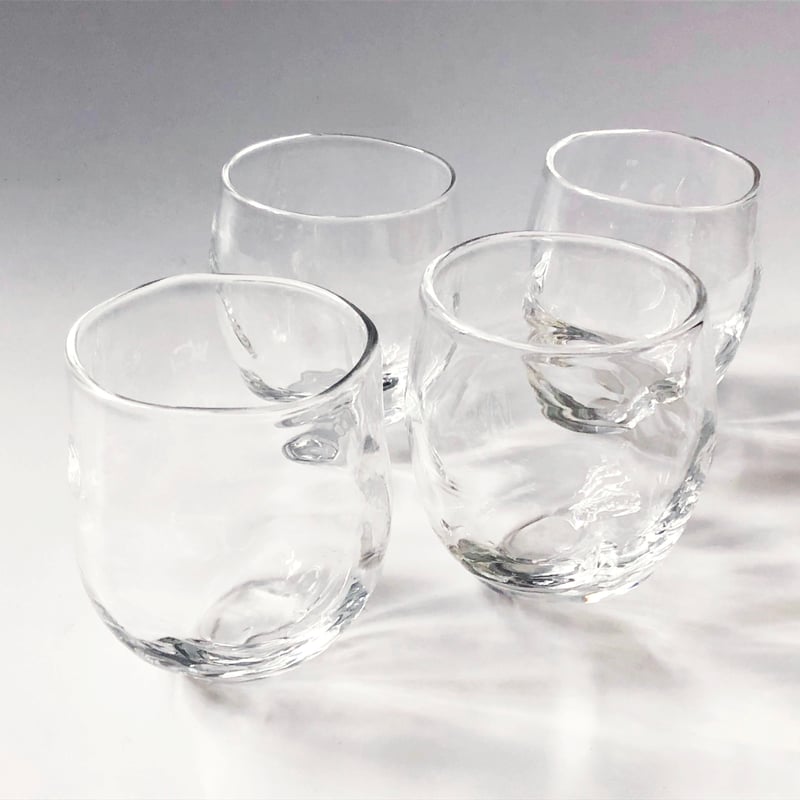 ガラス工房Ha-Na 李慶子 石ころのグラス〈新品〉 | 器屋 HAKOBE