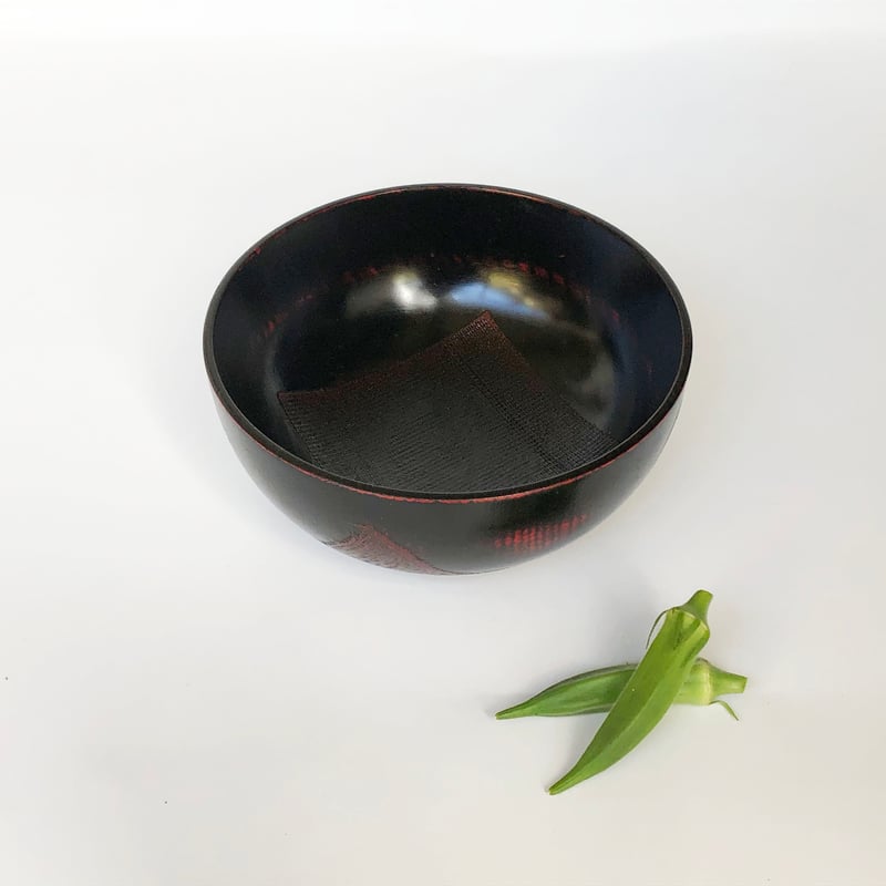 紀州漆器 大汁椀丸型 布張 曙〈新品〉 | 器屋 HAKOBE