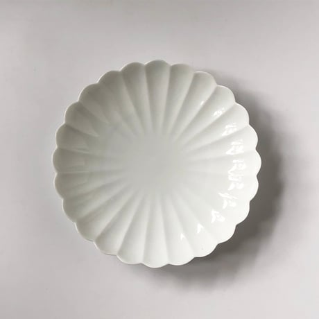 有田焼 其泉 白磁 菊割 銘々皿〈新品〉