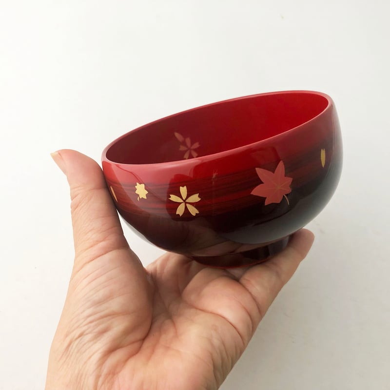 越前塗 ぼかし 春秋汁椀 5セット〈新古品〉 | 器屋 HAKOBE