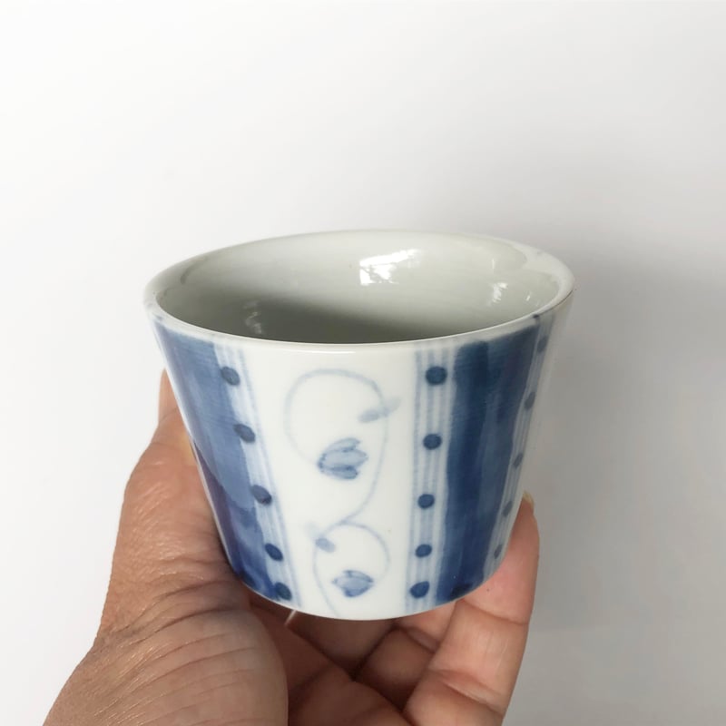 九谷焼 九谷青窯 蕎麦猪口 割取小花〈新品〉 | 器屋 HAKOBE