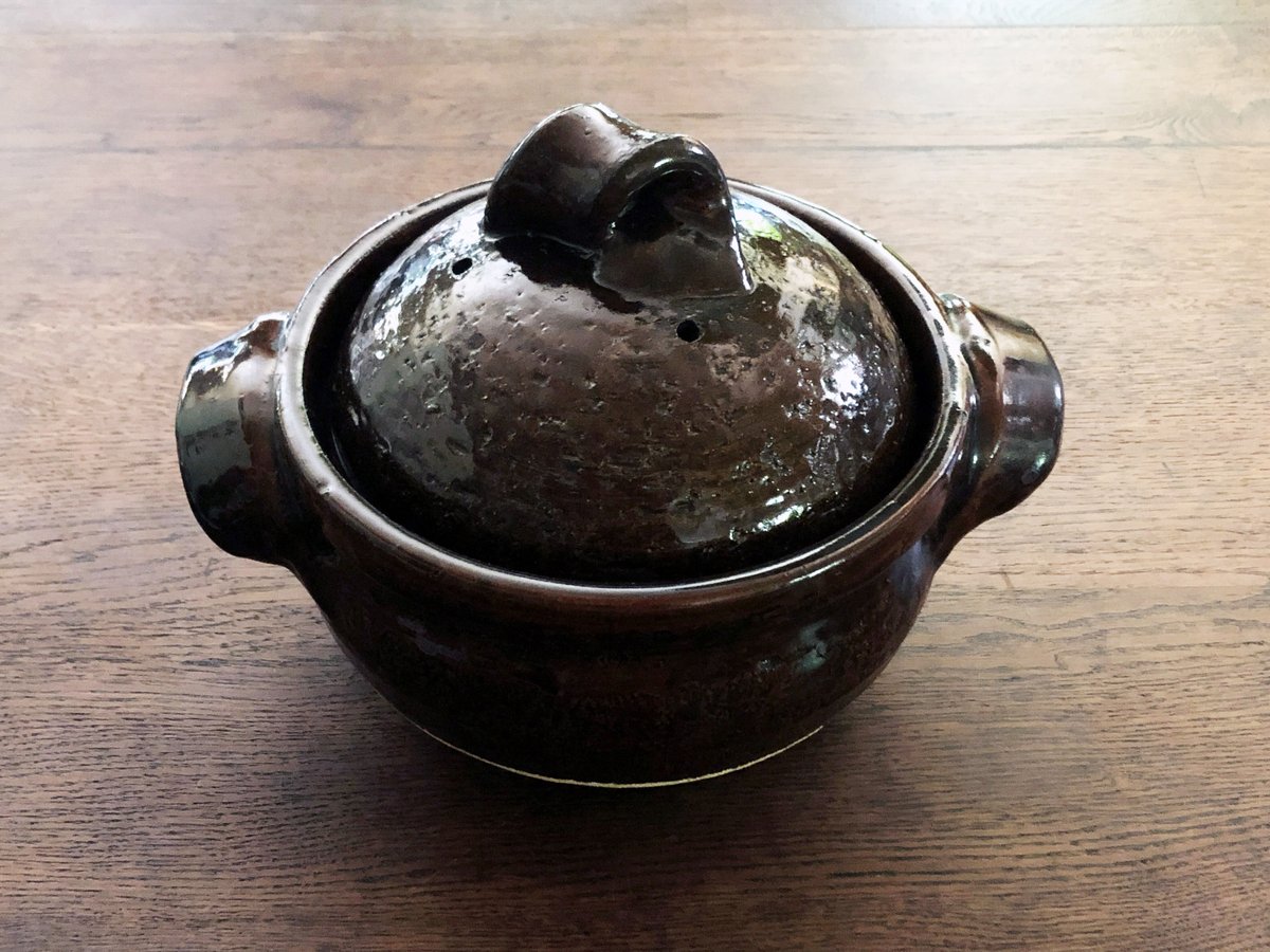 信楽焼 3合ご飯炊き土鍋 飯炊き鍋 織部三合炊御飯鍋(ごはん・炊飯