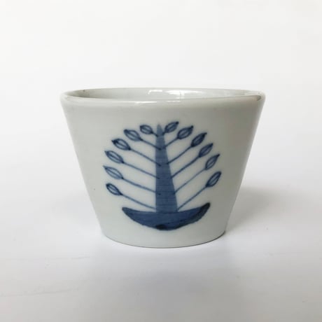 九谷焼 九谷青窯 蕎麦猪口 木立〈新品〉